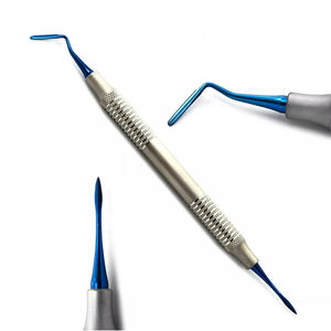 Juego de 2 Periótomos Dentales Manuales de Alta Calidad PT1 y PT2, Herramientas de Extracción de Implantes Periodontales, Acero Inoxidable - Product Image 4
