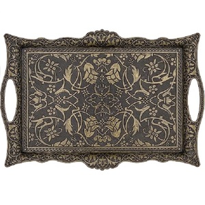 ถาดเสิร์ฟอาหารทำจากโลหะแก้วทรงกลมในร่มอุปกรณ์ครัวถาดเสิร์ฟกาแฟชาอาหารดีไซน์เอง - Product Image 5