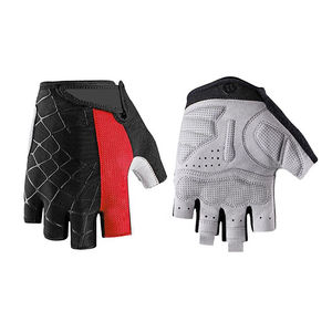 Guantes de ciclismo sin dedos sintéticos Venta al por mayor Fitness Transpirable Ventilado Palma Resistente Medio dedo Bicicleta Ciclismo Guante - Product Image 4