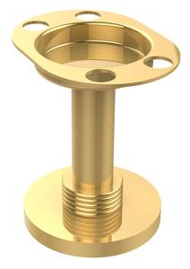 Porte-brosse à dents en métal contemporain avec finition polie, adapté aux intérieurs de salles de bain de luxe - Product Image 5