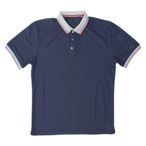 Jersey de golf de manga corta con patrón sólido para hombre para polos que absorben la humedad directamente del fabricante - Product Image 1