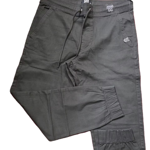 Pantalon cargo décontracté pour homme de haute qualité, 6 poches, respirant, séchage rapide, 100% coton, uni - Product Image 1