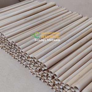 Lot de pailles en bambou naturel biodégradables, pailles avec Logo de conception personnalisée et taille du Vietnam eco 2go, 25 pièces - Product Image 6