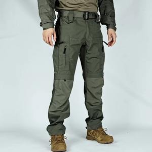 <b>Green</b> Tactical <b>Cargo</b> <b>Pants</b> Men's Casual Outdoor Waterproof Multi-pocket Wear-resistant Breathable Workwear 100% Cotton - Product Image 3