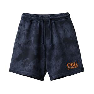 300g lavado estilo antiguo Retro High Street cintura elástica XS sólido 100% algodón hombres mujeres American Casual moda Pantalones cortos de punto - Product Image 1