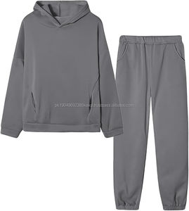 Conjunto Deportivo para Hombre, Sudadera con Hombros Caídos y Pantalones Deportivos, Logotipo Personalizado, Conjunto Deportivo Grueso para Hombre al por Mayor - Product Image 6