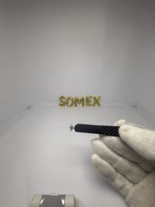 Herramienta de pinzas de volumen de amarre de puntas finas para extensión de pestañas Pinzas de acero inoxidable de 45 grados y 17mm - Product Image 6