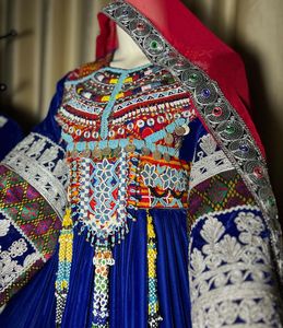 Robe kuchi vintage ethnique tribal, robe de soirée traditionnelle afghane/pakistanaise Kuchi Kochi 3095 - Product Image 4