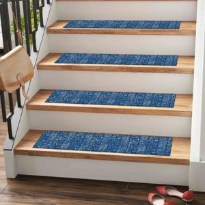 Modern Printed Rug, Ethnic Pattern, Non-Slip, Easy Clean, Gift Stair Treads,Goblen - Product Image 1