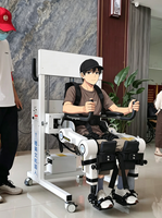 Exosquelette robotisé électrique à double vitesse réglable pour la marche et la position debout assistées, avec capacité de levage.