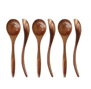 Ensemble d'ustensiles de cuisine en noyer de haute qualité 5 pièces ensemble de spatules en bois cuillère solide outils de cuisine ustensiles. - Product Image 6