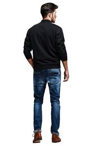 Zipper Windproof Varsity Jacket Men's Wine <b>Red</b> Custom Embroidery Woven Print Pattern Bomber Snow Jacket Knitted - Product Image 6