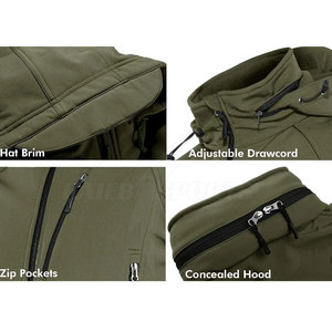 Premium Quality Lightweight Eco-Friendly Windproof Casual Winter Outdoor Canvas Jacket Breathable Waterproof Reversible Stand - Product Image 5