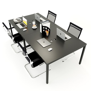 Escritorio Modular Moderno y Minimalista UConcept HBUC014 de 4 Piezas, 240x120cm, Requiere Ensamblaje, Muebles de Oficina, Patas de Acero, Madera Melamina - Product Image 2