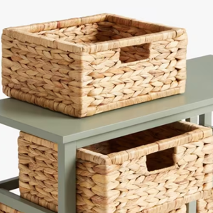 Mesita de noche de madera clásica moderna, jacinto de agua cajón de tejido a mano, venta al por mayor, muebles para el hogar, decoración para apartamento, dormitorio, Hotel - Product Image 4