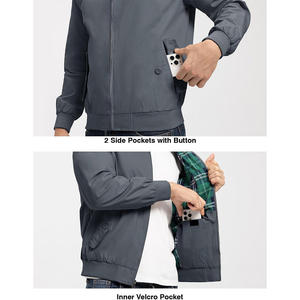 Chaqueta cortavientos Softshell impermeable ligera para hombre con cierre de cremallera para aventuras al aire libre con opciones de marca - Product Image 6