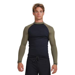 High Elastic Rashguard Mens Long Sleeve <b>Compression</b> Sport T-<b>shirts</b> for Men - Product Image 2