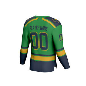 Jersey de Hockey sobre Hielo Personalizado para Hombre, Sublimado, Antiarrugas, de Secado Rápido, Transpirable, de Poliéster, con Nombre de Equipo Personalizado, Ropa Deportiva OEM - Product Image 6