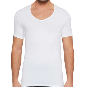 เสื้อยืดผ้าฝ้ายโอเวอร์ไซส์สำหรับผู้ชายผ้าถักทรงหลวมออกแบบโลโก้ได้ตามต้องการสำหรับ3D พิมพ์ลายนูนแบบแข็ง - Product Image 4