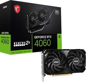 Tarjeta Gráfica 2026 Auténtica RTX 4060 Ventus 2X Negra 8G OC GeForce RTX 4060 8GB GDRR6 de 128 Bits - Product Image 1