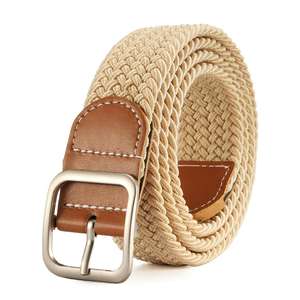 Pantalones Vaqueros Casuales para Mujer, Sin Agujeros, con Cinturones Tejidos con Hebilla de Aleación, en Oferta - Product Image 4