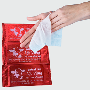 Vente en gros de lingettes humides à nettoyage rapide pour voyage Paquet unique de lingettes nettoyantes faciles à utiliser de marque privée du fabricant vietnamien - Product Image 1