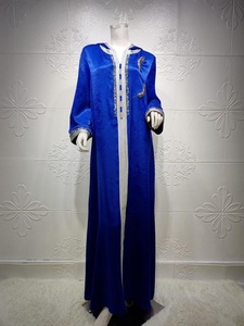 2023 OEM personalizado Abaya Kaftan elegante vestido Maxi real para mujeres Nida diseño árabe lo último de Dubái para musulmán tradicional - Product Image 6