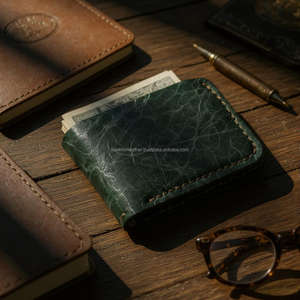 Portefeuille de créateur en cuir véritable pour hommes Porte-cartes mince bloquant la RFID Porte-monnaie élégant BFW-0039 - Product Image 6