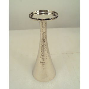 <b>Small</b> Size Hammered Finished Aluminium Pillar <b>Candle</b> Holder for Home Living Room Table Top Decoration Use - Product Image 3