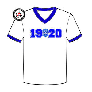 Zeta Phi Beta Soror Ropa de mujer de alta calidad Camisas de mujer al por mayor Manga corta Moda Unisex Cuello en V Camisetas de mujer - Product Image 2