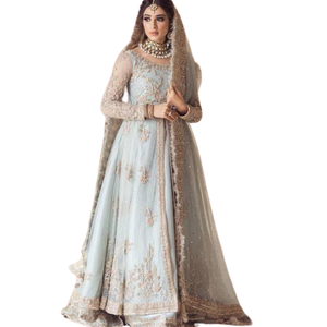 Vestidos casuales de alta calidad para mujer, vestido cosido de 3 piezas de Pakistán, diseño bordado de tamaños personalizados con chales, conjuntos para mujer - Product Image 4