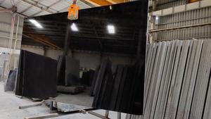 Top Grade Absolute Black <b>Granite</b> Slab India Origin Modern Design Custom Villa Applications Polished Surface for Kitchen - Product Image 2
