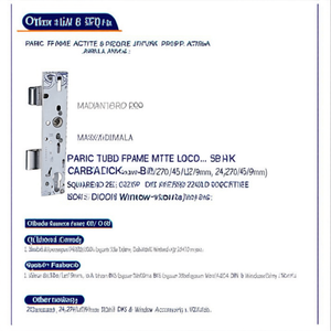 Panic Tubular Frame Mortise Lock B 1824 D DIN Left/Right 24/270/45/92/9mm Square BKS <b>Door</b> & <b>Window</b> <b>Accessories</b> - Product Image 3
