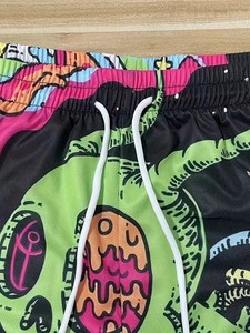 Pantalones cortos de playa Vintage personalizados para hombre, cintura elástica cómoda, transpirable, verano, sublimación en blanco, estampado en 3D, ajuste holgado sólido - Product Image 3