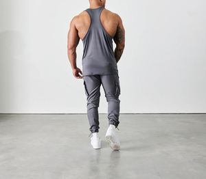 Gym <b>Stringer</b> Tank Top OEM Logo Plain Sport Body Building Fitness Running Cotton Blank Custom <b>Mens</b> XXL Customized Anti Pilling - Product Image 5