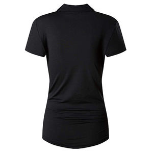 Polo cómodo para mujer al por mayor, polo 100% de algodón, Polo para mujer, cuello, tira, informal, ajustado, 2025 - Product Image 2