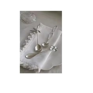 Juego de cucharas de café doradas Juego de cubiertos de acero inoxidable Colección de cucharas de cubiertos de lujo - Product Image 3