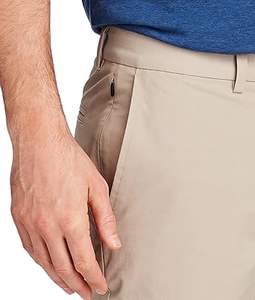 Pantalon chino homme 100% coton, style neuf, coupe slim, pour le bureau, pantalon habillé uni pour garçons, pantalon formel pour hommes. - Product Image 2