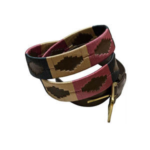 เข็มขัดหนังแท้ทำมือ หัวเข็มขัดโลหะผสม ปรับได้ ทนทาน ระบายอากาศดี สวมใส่สบาย แข็งแรง อุปกรณ์ขี่ม้าสำหรับใช้งานกลางแจ้ง - Product Image 1