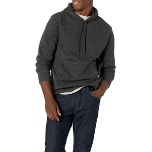 Sweats à capuche français en coton de haute qualité, épaules tombantes, sweats à capuche unis surdimensionnés pour hommes, vente en gros - Product Image 1