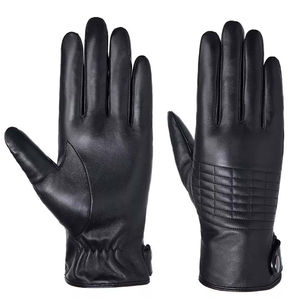 Gants de sécurité en cuir pour hommes de haute qualité et durables, écran tactile, nouveau design élégant, coupe ajustée, prix bas, tendance - Product Image 1