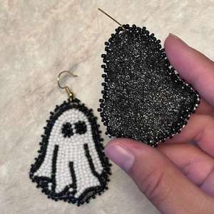 Pendientes de cuentas bohemias con flecos en cascada Andy de diseño turquesa, regalo de joyería único - Product Image 6