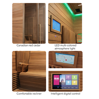 Sauna intérieur design moderne pour salle de sport, spa et relaxation DSL DSL1719-01