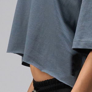 เสื้อครอปไซส์ใหญ่พิเศษสำหรับผู้หญิงเสื้อครอปไซส์100% ผ้าฝ้ายสำหรับผู้หญิงสไตล์ใหม่ - Product Image 4