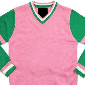 Cárdigan informal de las hermandades, cárdigan de punto largo con parte inferior, cárdigan de punto para mujer con bordado personalizado - Product Image 2