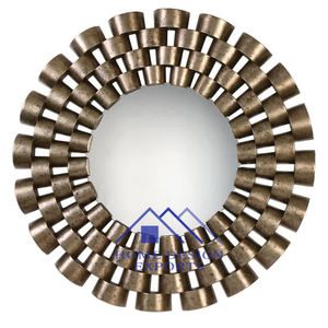 <b>Round</b> Shape Hanging <b>Wall</b> Decor <b>Mirror</b> Wholesale Lowest Price Metal Bedroom <b>Wall</b> Hanging <b>Mirror</b> - Product Image 6