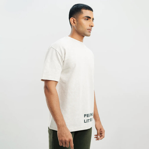 เสื้อยืดสตรีทแวร์ทรงหลวมสำหรับผู้ชาย ผ้าฝ้ายฟอก พิมพ์ลาย โอเวอร์ไซส์ คุณภาพสูง แขนยาวสองชั้น - Product Image 2