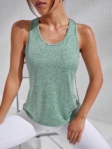 Camiseta Vintage sin mangas de algodón 2025 de verano 100% para mujer, camiseta sin mangas con logotipo personalizado, estilo deportivo - Product Image 5