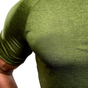 เสื้อยืดสำหรับวิ่งออกกำลังกายผ้าฝ้ายสแปนเด็กซ์100% สั่งทำ - Product Image 6