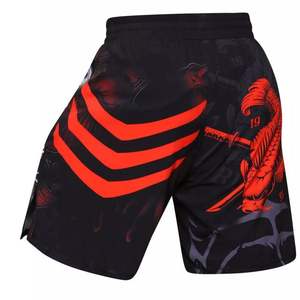 Short de combat MMA sublimé, design personnalisé, tissu léger, arts martiaux mixtes, entraînement, sparring, homme adulte, imprimé, lavé, extensible - Product Image 1